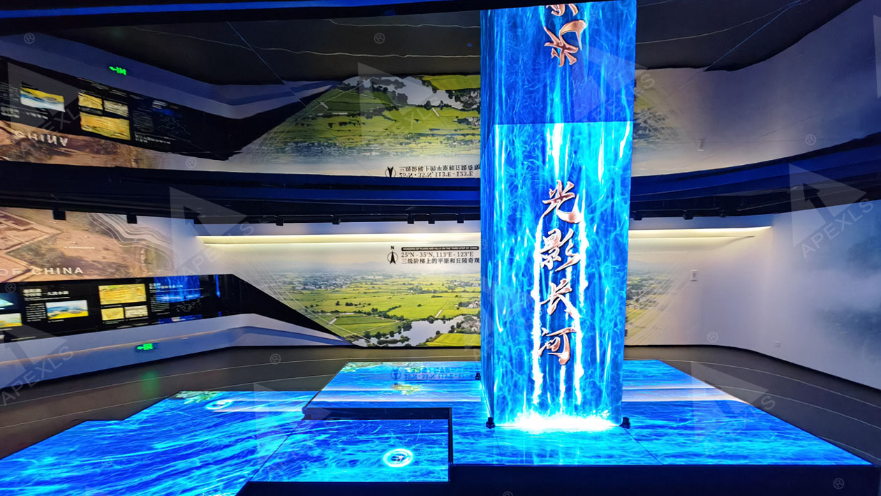 North Latitude 30° Exhibition Hall LED Creative Display
