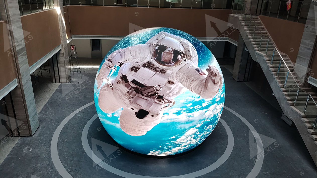 The LED spherical screen of Linyi Junan County Science and Technology Museum