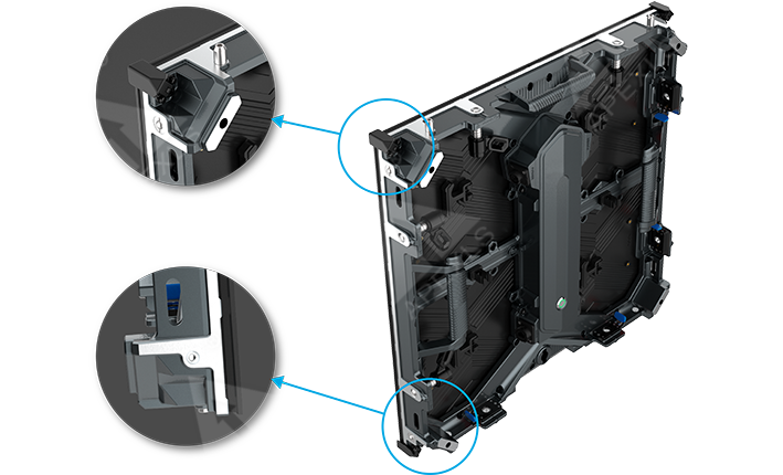rental LED display screen corner details
