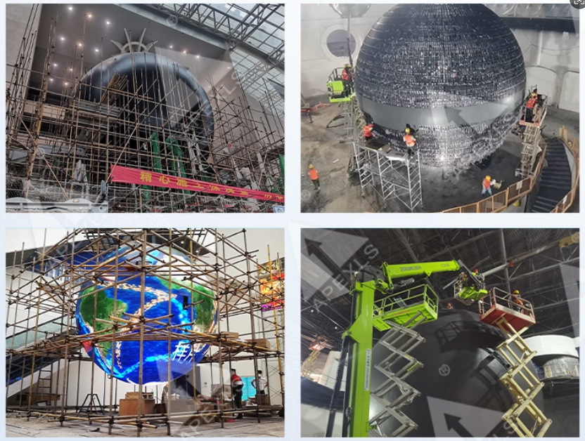 Apexls LED Spherical Screen Installation Showcase