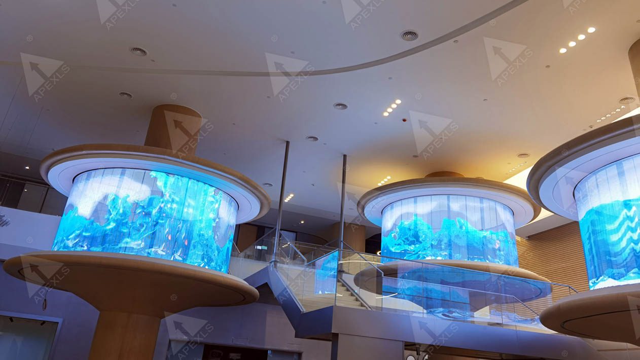 Shenzhen Innovation Technology Headquarters Building Round LED Transparent Display