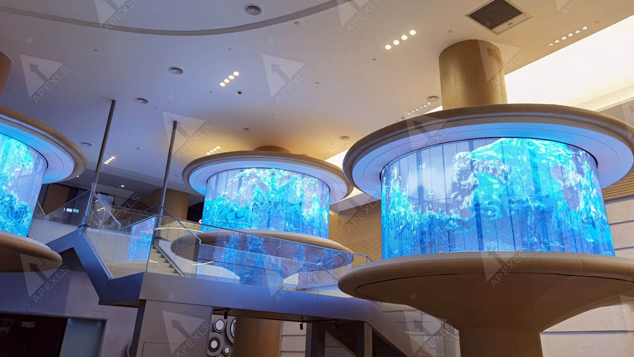 Shenzhen Innovation Technology Headquarters Building Round LED Transparent Display