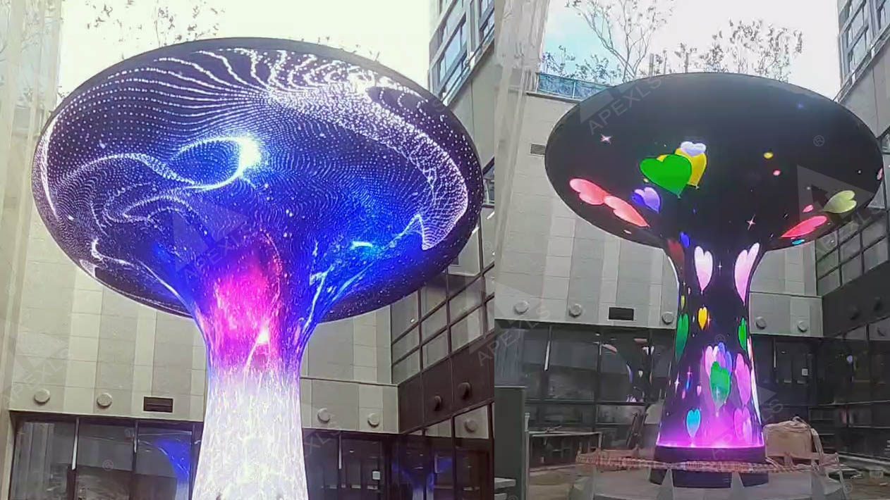 P4 outdoor LED Trumpet display